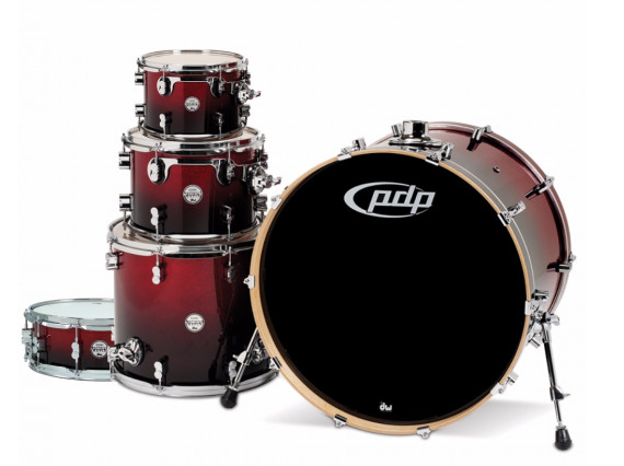 Batería Acústica Shell Pack 5 Pcs PDP 	Concept Maple Red to Black