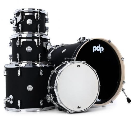 Batería Acústica Shell Pack 5 Pcs PDP 	Concept Maple Satin Black