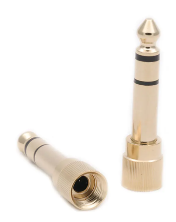 Adaptador atornillable Plug 6.5 Macho - 3.5 Hembra (PAR) Liria	P1018