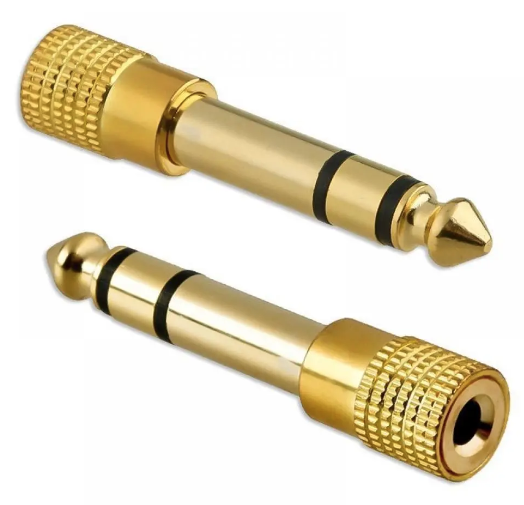 Adaptador Plug 6.5 Macho - 3.5 Hembra (PAR) Liria	P1017