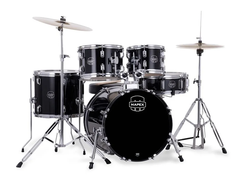Batería acústica Mapex Serie Comet CM5295FTC - Dark Black