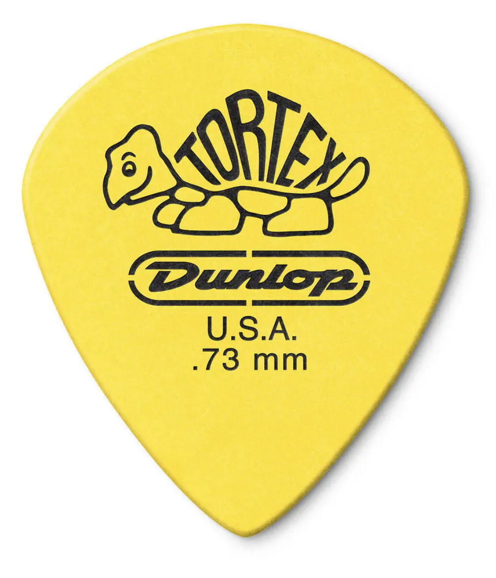 Uñetas de 0.73mm pack 12un Dunlop 498 Tortex Jazz III