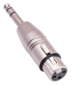 Conector Adaptador XLR Hembra a PLUG TRS 3UN 6,3mm